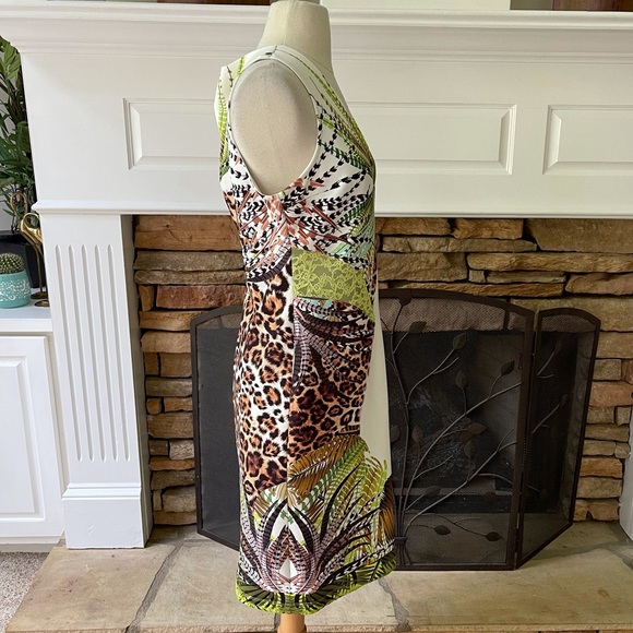 La Pateau dress size large bodycon sheath jungle - Picture 4 of 12